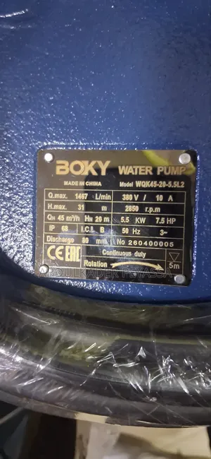 Dirty Water Sewage Sumersible Pump 7.5 HP