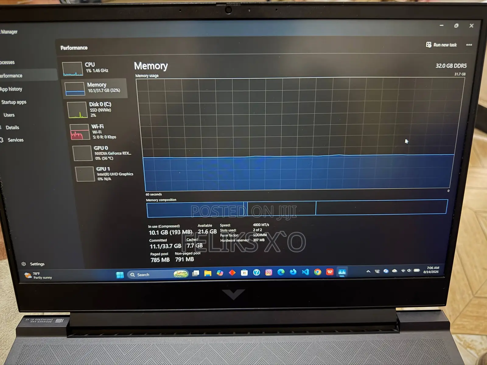 Laptop HP Victus 16 16GB Intel Core i9 SSD 1T