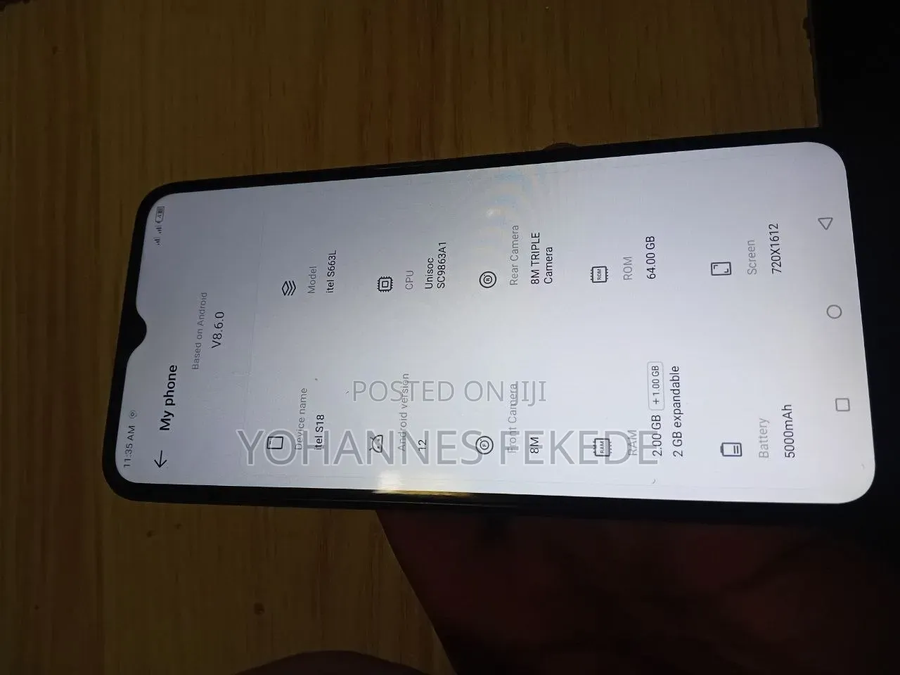 New Itel S18 64 GB Black