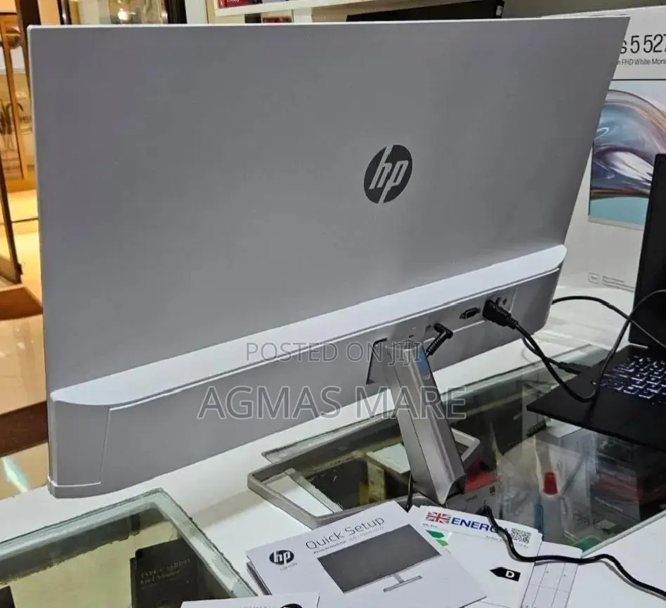 Brand New White Monitor With Speaker HP 27" Inch Monito