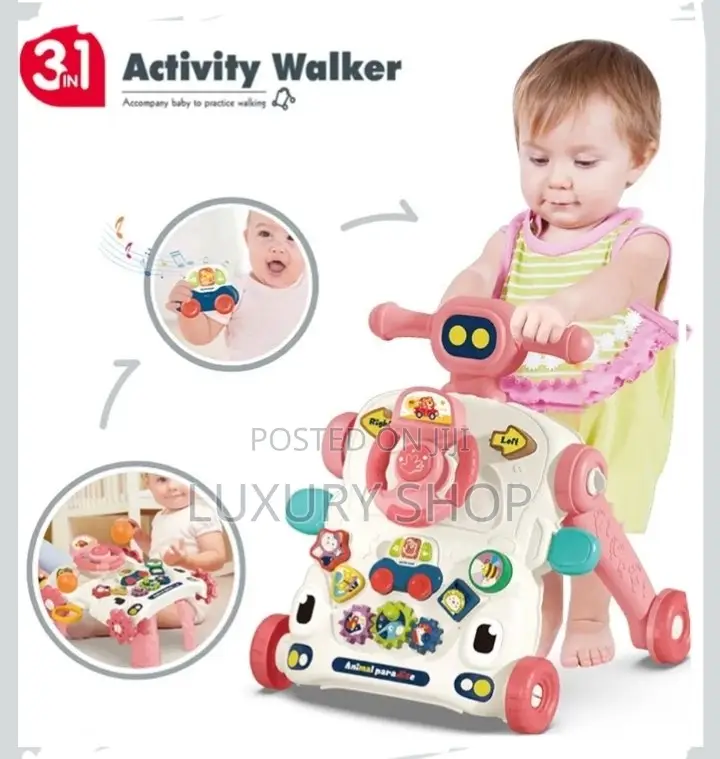 Baby Walker Toddler Sit to Stand Walker 3 in 1