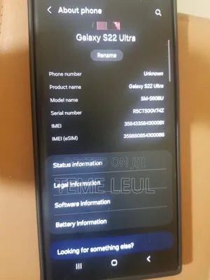 New Samsung Galaxy S22 Ultra 128 GB Purple