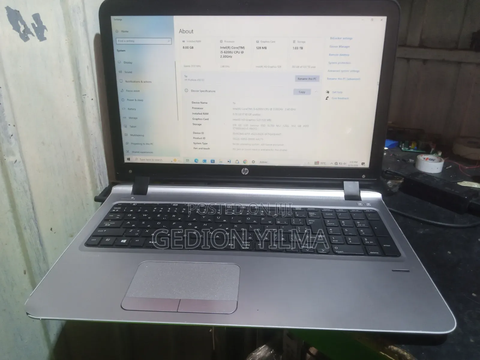 Laptop HP ProBook 450 G3 8GB Intel Core i5 HDD+SSD 1T