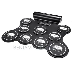 Portable Foldable USB Electronic Drum Set With Silicone 9 Pad