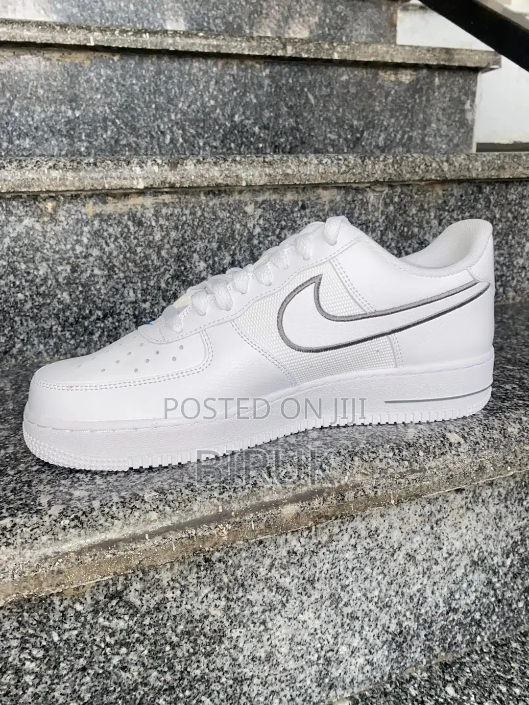 Nike Air Force 1 ’07 – White/Grey/Light Blue | Brand New