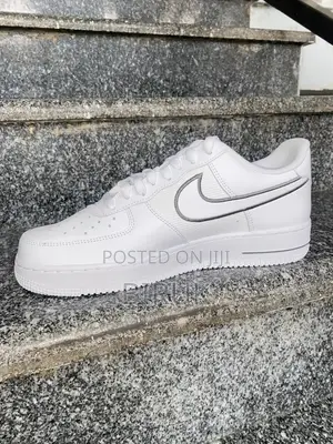 Nike Air Force 1 ’07 – White/Grey/Light Blue | Brand New