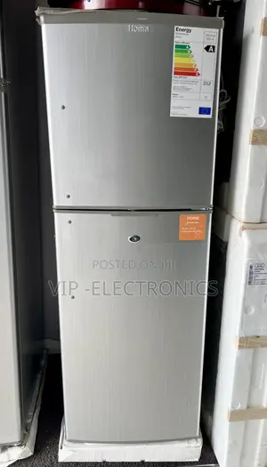 Homa Refrigerator 180 Double Door - Silver (Class a Energy Efficiency)