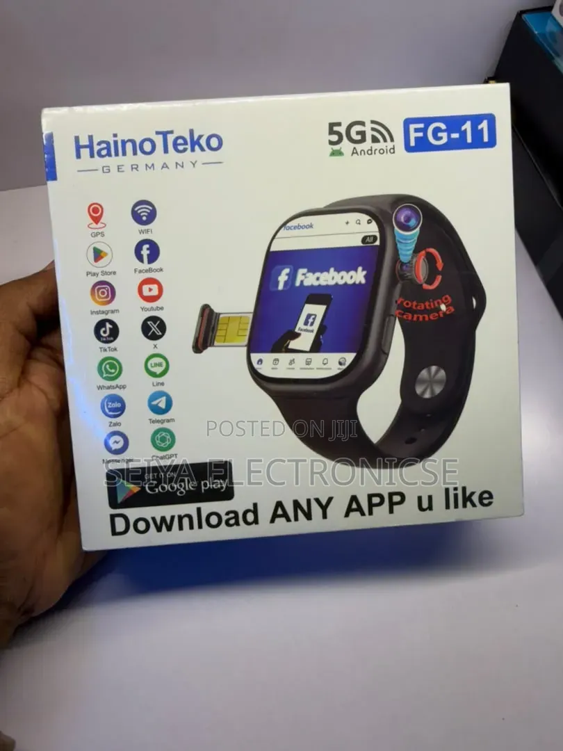 # HainoTeko FG-11 Smartwatch Sim Card Support Storage 64GB Ram 4GB