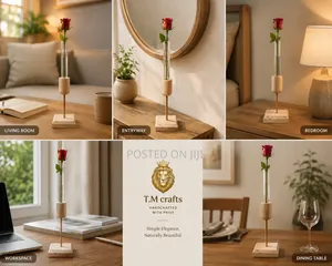 Handcrafted Single-Strand Flower Vase 