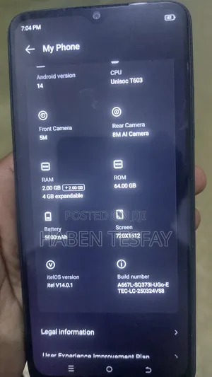 Itel A50 128 GB Black