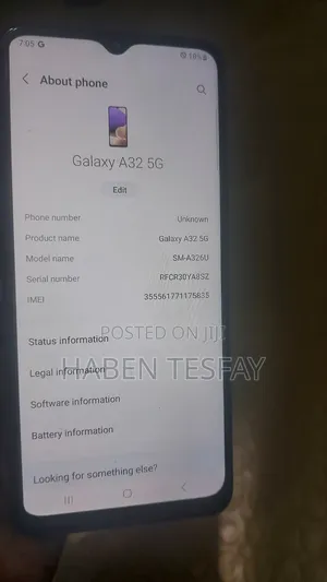 Samsung Galaxy A32 5G 64 GB Black
