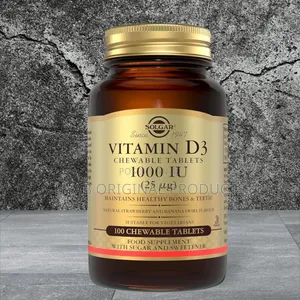 Solgar Vitamin D3 1000 IU (25 Μg) - 100 Chewable Tablets
