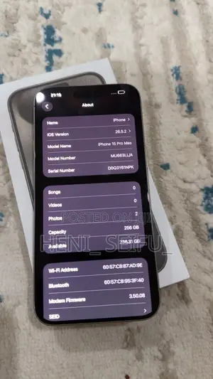 New Apple iPhone 15 Pro Max 256 GB Gray