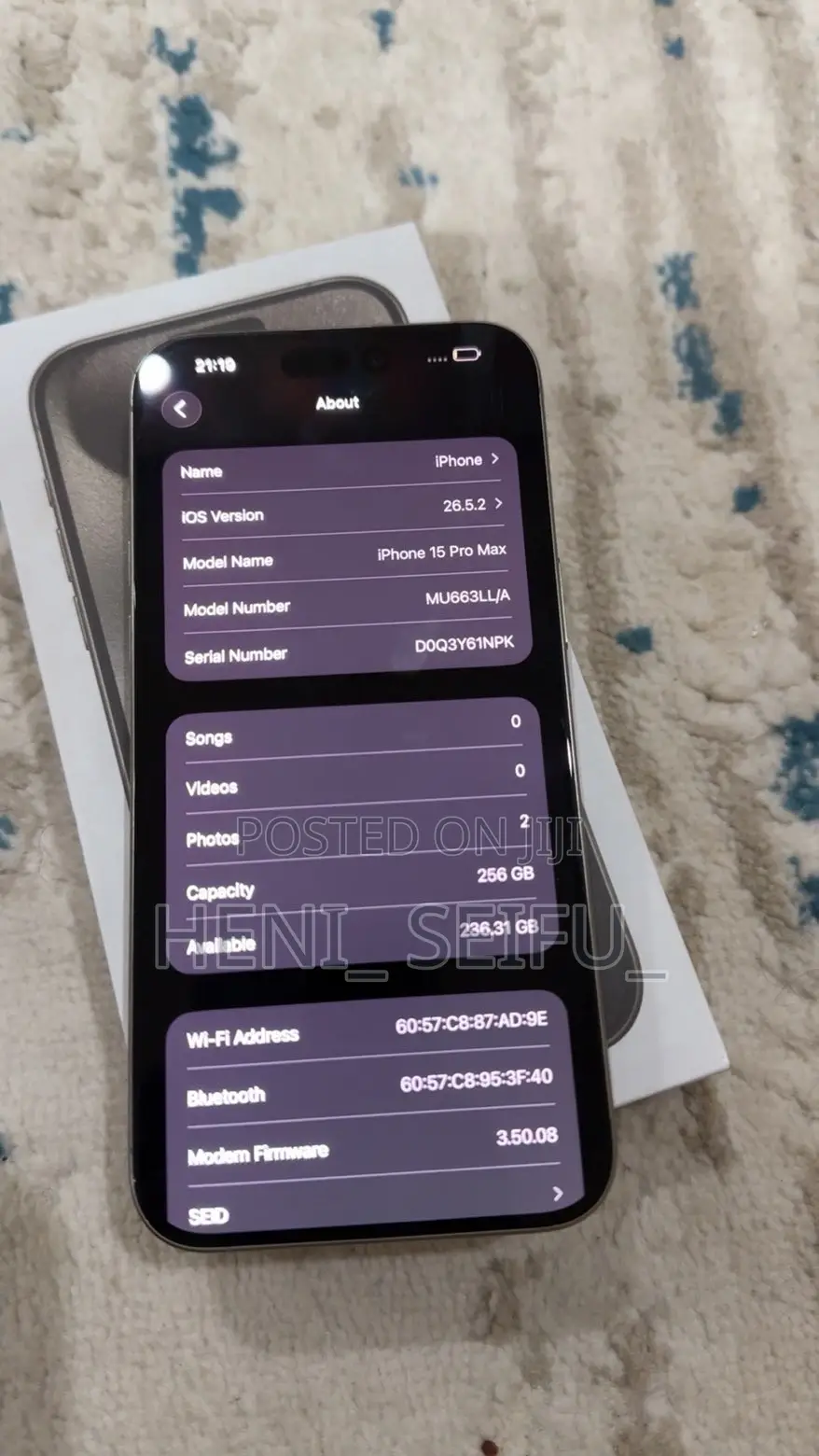 New Apple iPhone 15 Pro Max 256 GB Gray