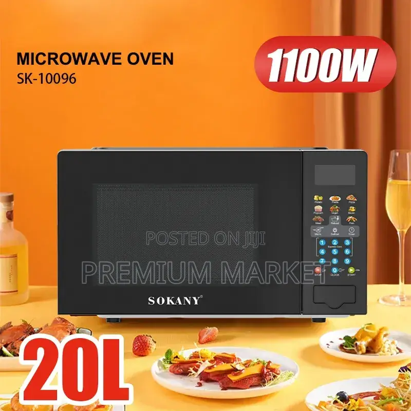 Microwave Sokany 20-Liter Digital Microwave Oven ሶካኒ ዲጂታል ማይክሮዌቭ