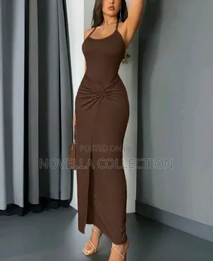 Women's Sleeveless Twist Design Long Summer Dress