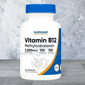 Nutricost Vitamin B12 (Methylcobalamin) 2000mcg, 120 Capsule