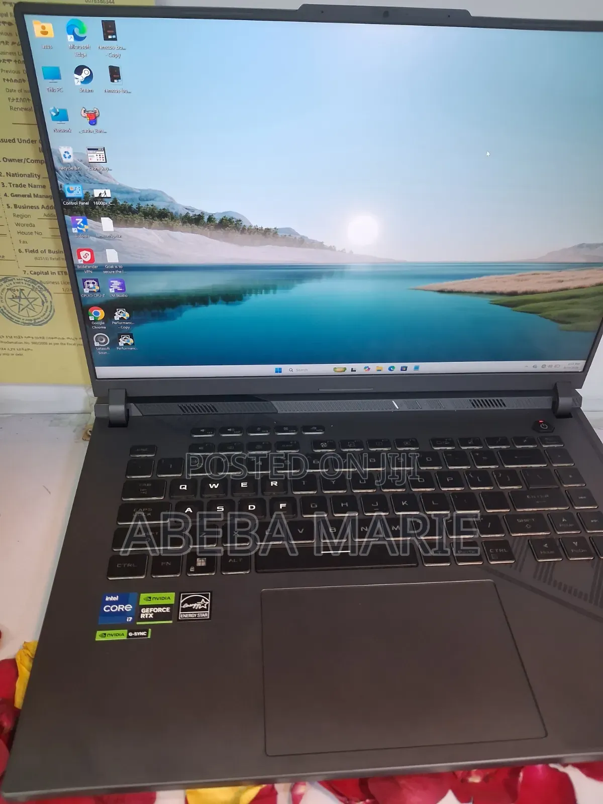 New Laptop Asus ROG Strix G16 G614 16GB Intel Core i9 SSD 1T