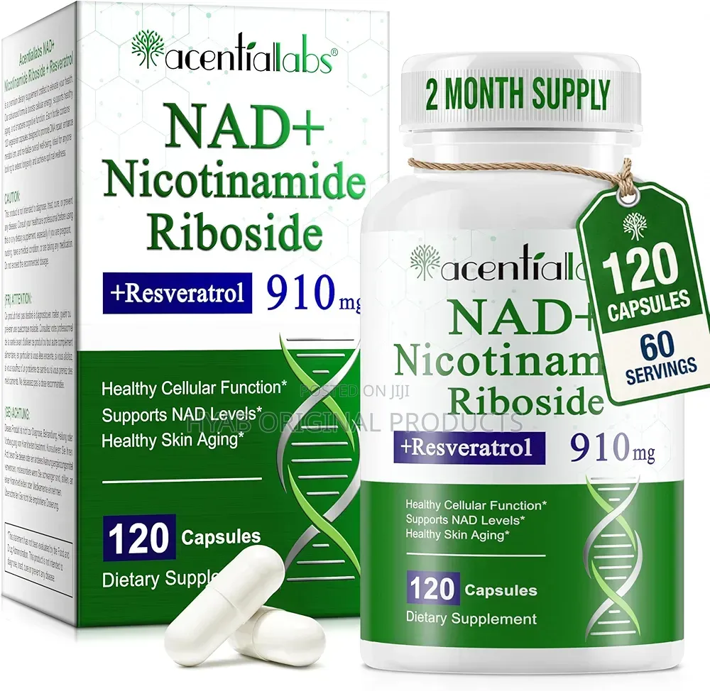 NAD+ 910mg Supplement With Nicotinamide Riboside Resveratrol -