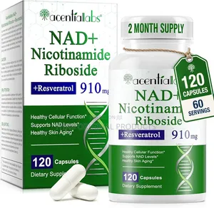 NAD+ 910mg Supplement With Nicotinamide Riboside Resveratrol -