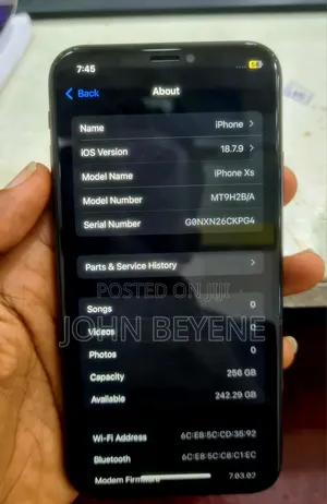 Apple iPhone XS 256 GB Gray