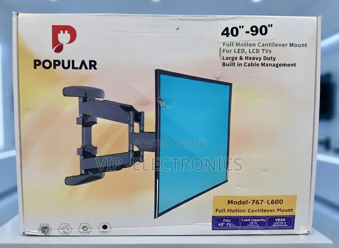 Popular Full Motion Cantilever TV Mount 40–90”inch– Model 767-L600