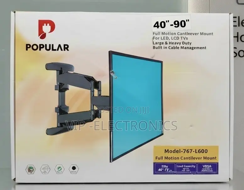Popular Flexible TV Full Motion Cantilever TV Mount 40 90”inch