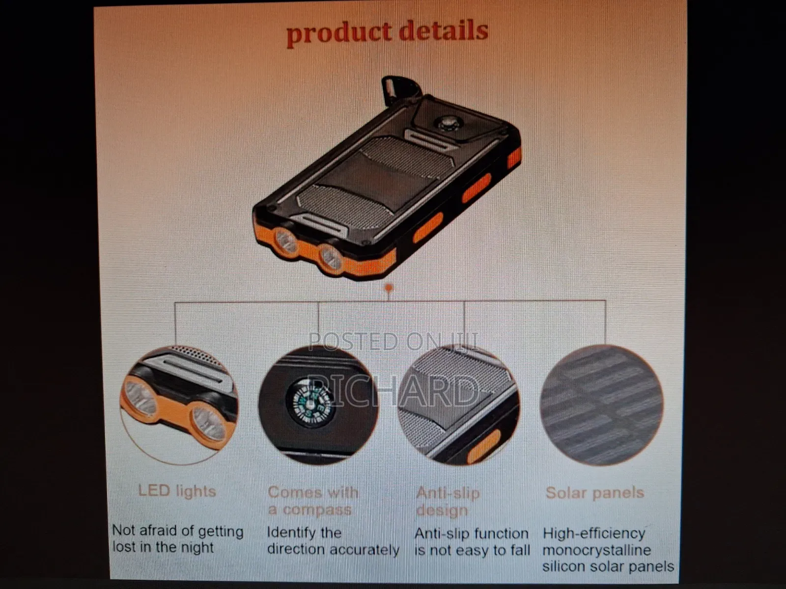 Solar Powered Power Bank