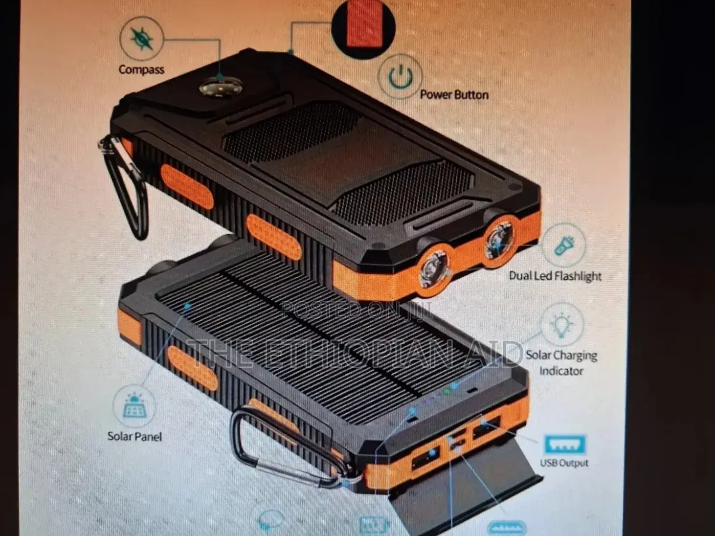Solar Powered Power Bank