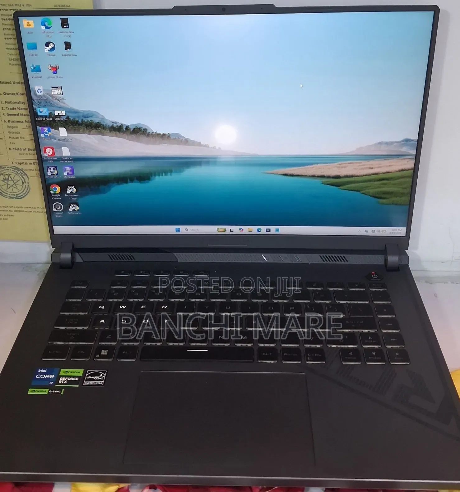 New Laptop Asus ROG Strix G15 16GB Intel Core i9 SSD 1T