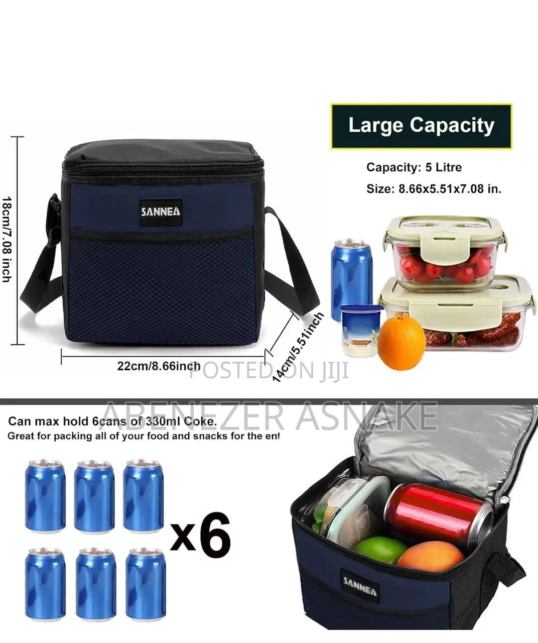 Sannea Insulated Large Capacity Lunch Box