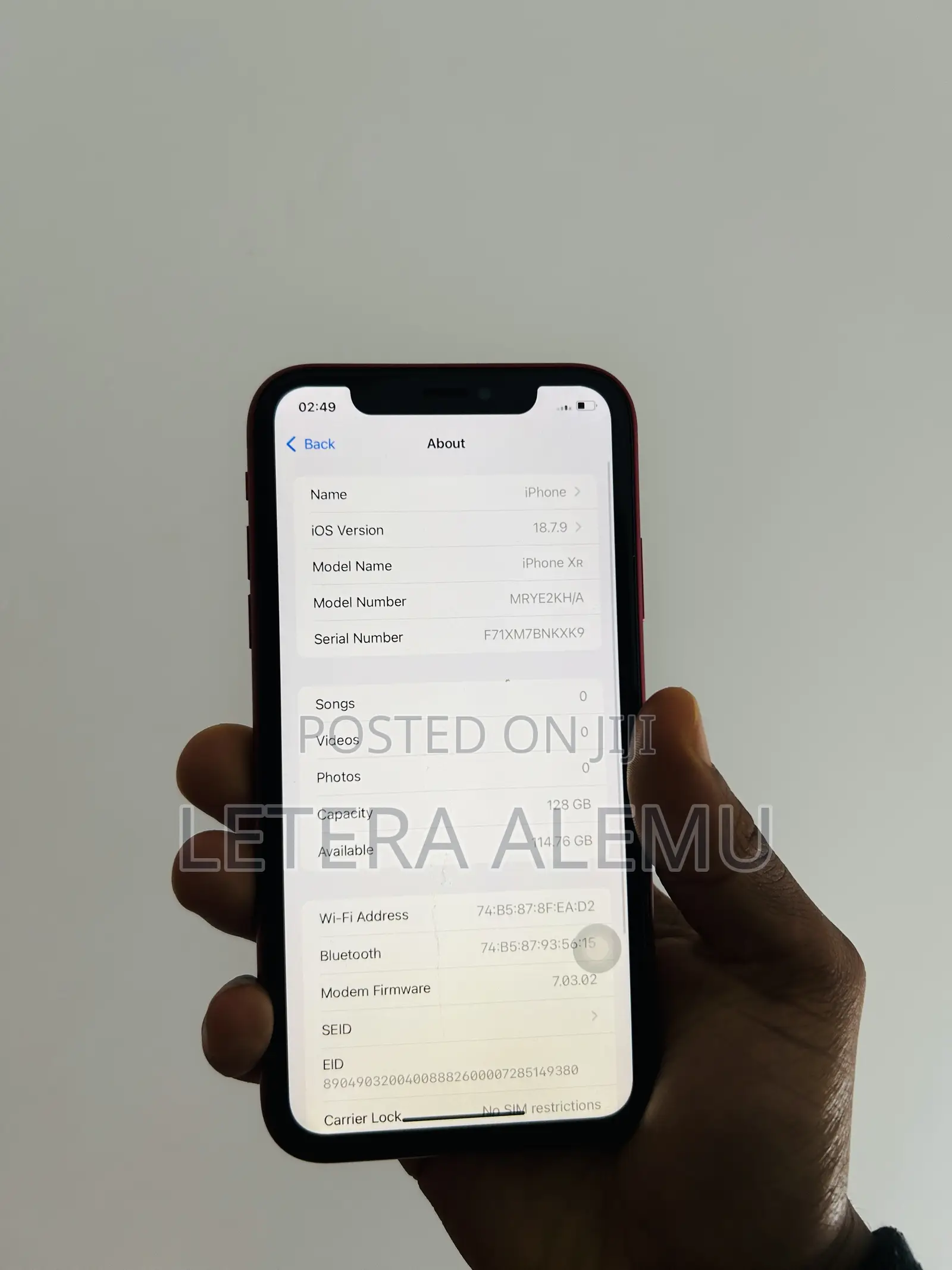New Apple iPhone XR 128 GB Red