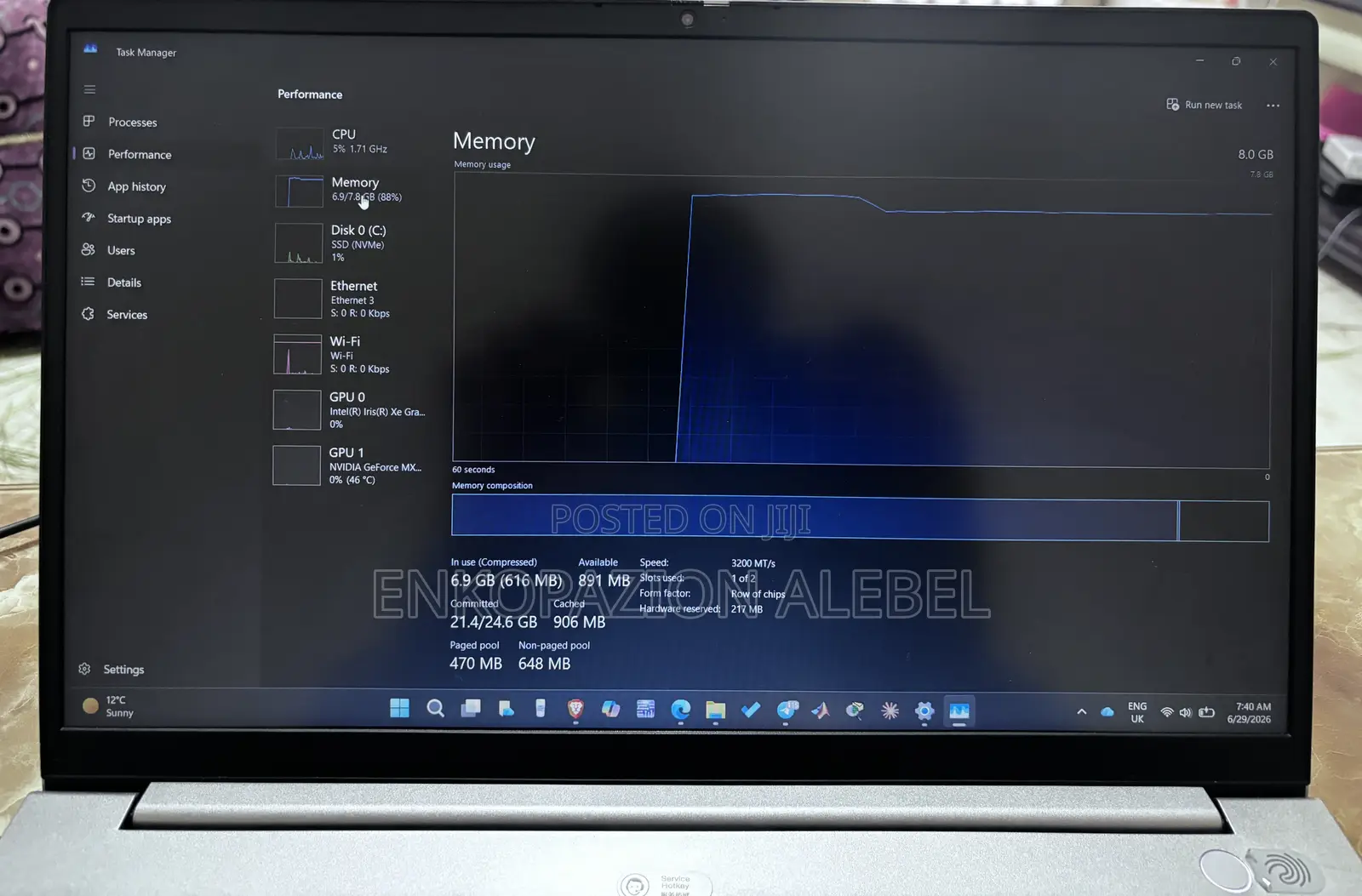 Laptop Lenovo ThinkBook 15 8GB Intel Core i7 SSD 512GB