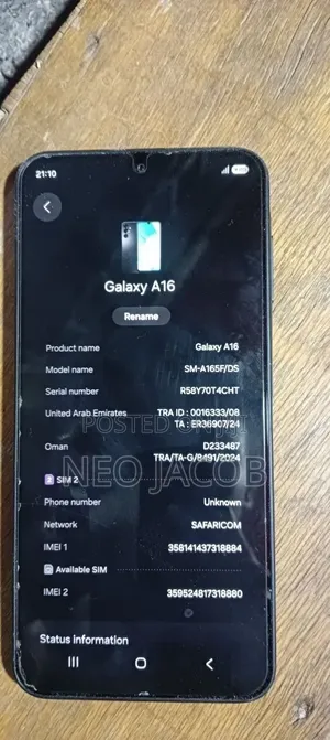 Samsung Galaxy A16 128 GB Black