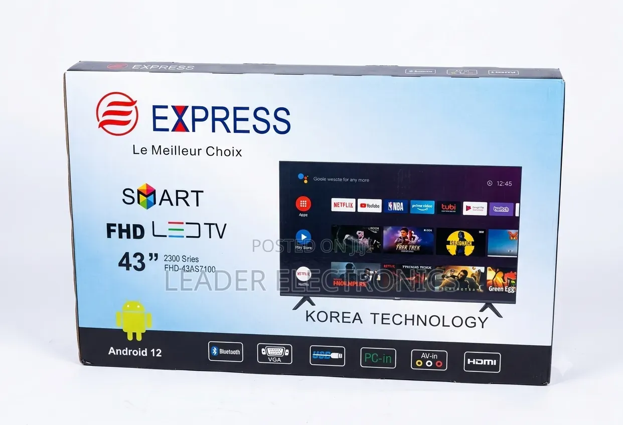 Express TV 43" Smart Android TV – New 2026 | Big Screen, Smart Feature