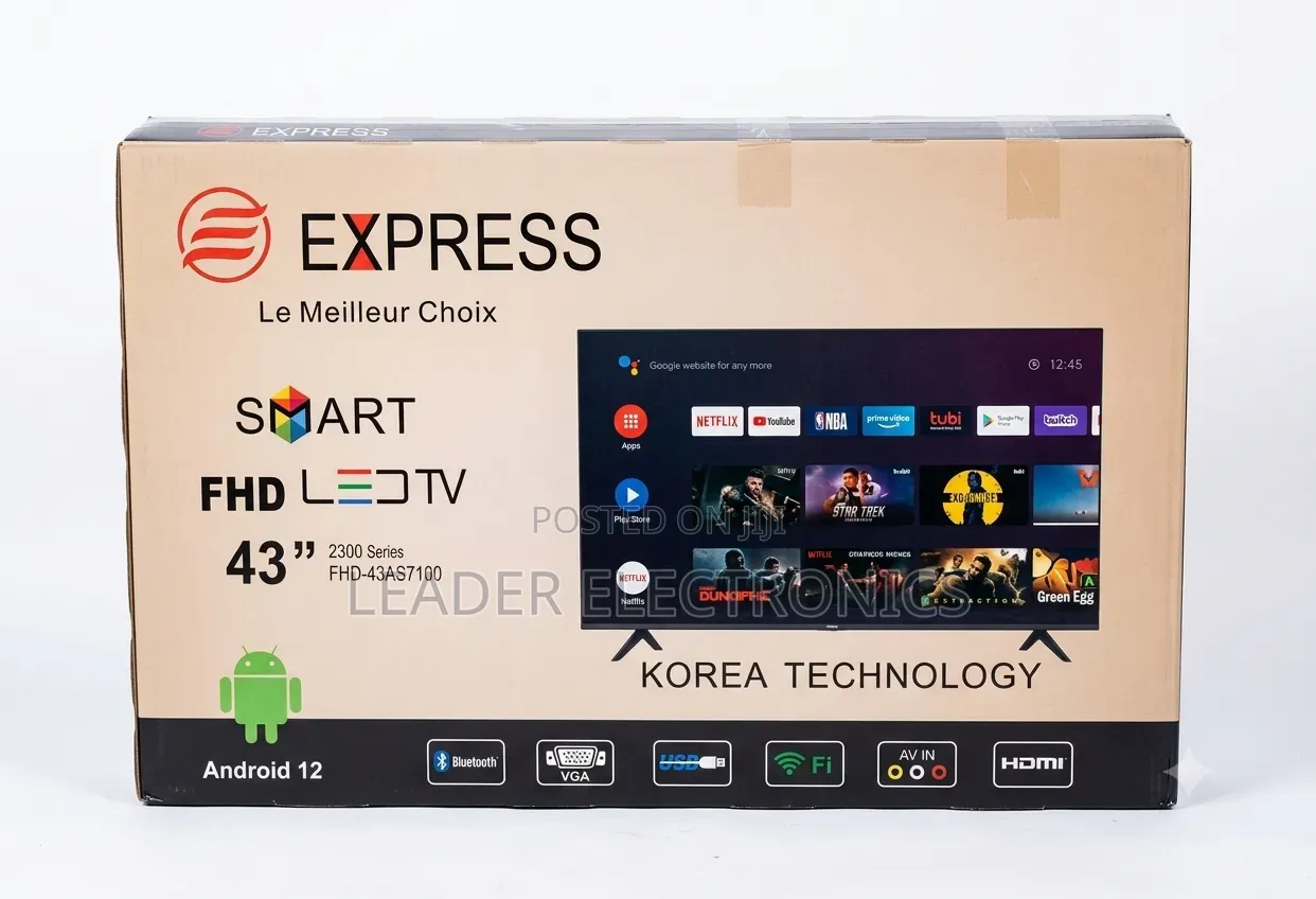 Express TV 43" Smart Android TV – New 2026 | Big Screen, Smart Feature
