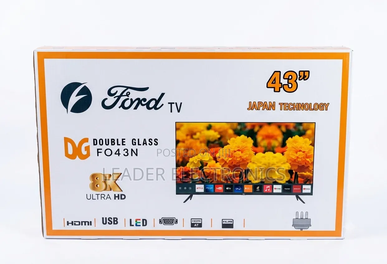 Ford TV 43" Smart Android TV Double Glass TV Free Delivery Available