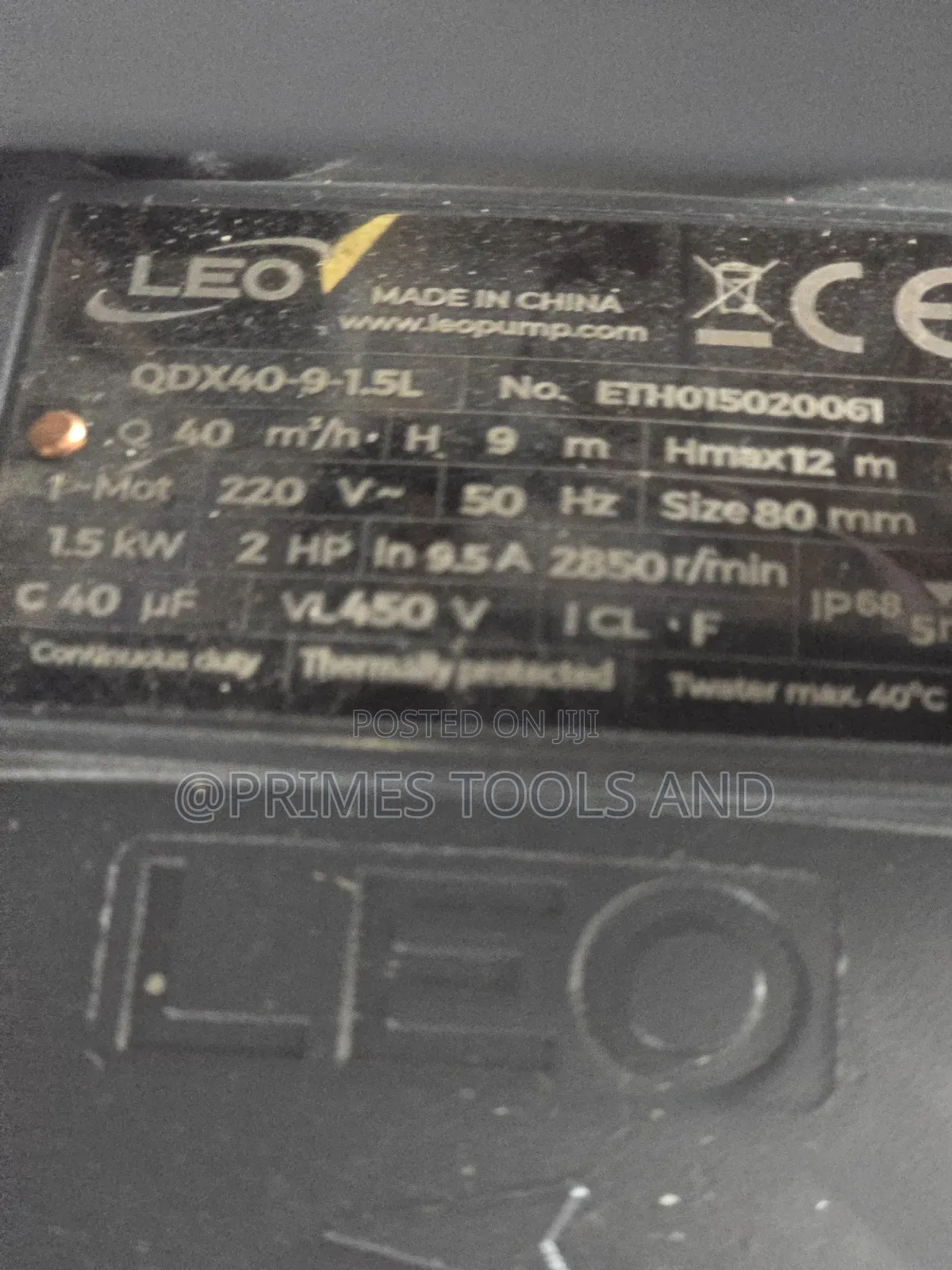 LEO Submersible Water Pump LEO የጥልቅ ውሃ ፓምፕ
