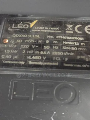 LEO Submersible Water Pump LEO የጥልቅ ውሃ ፓምፕ