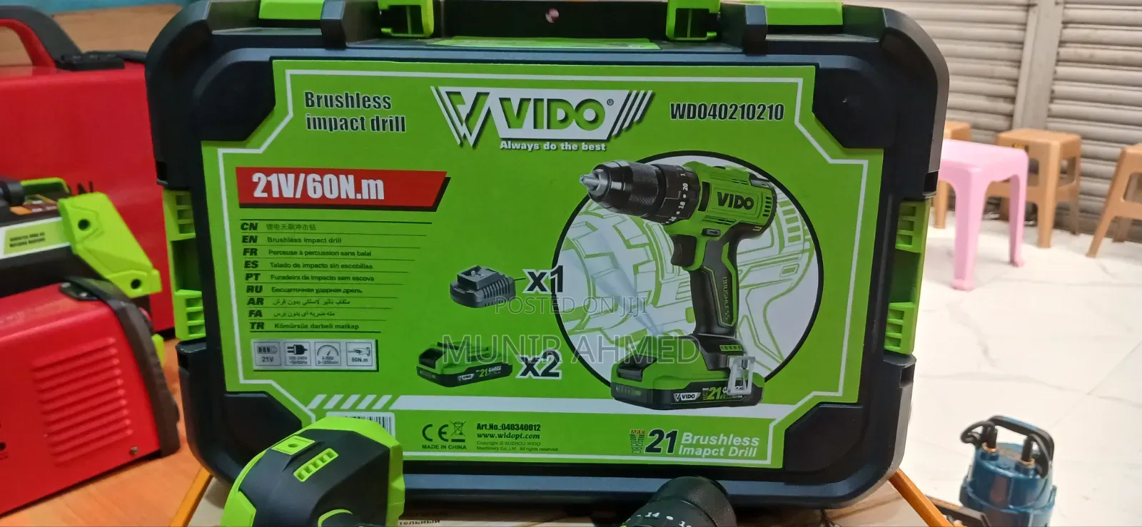Vido Charger Drill 21 v . 60 N.M