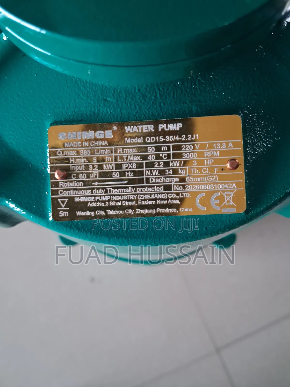 Shimge Water Pump