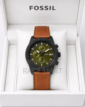 Fossil Mens Leather Strap Watch
