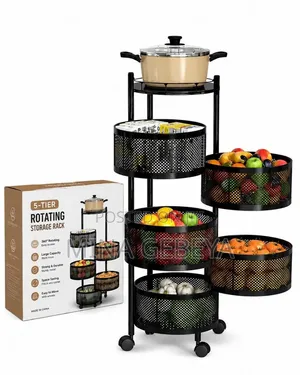 5 Layer Moveable Kitchen Storage Rack