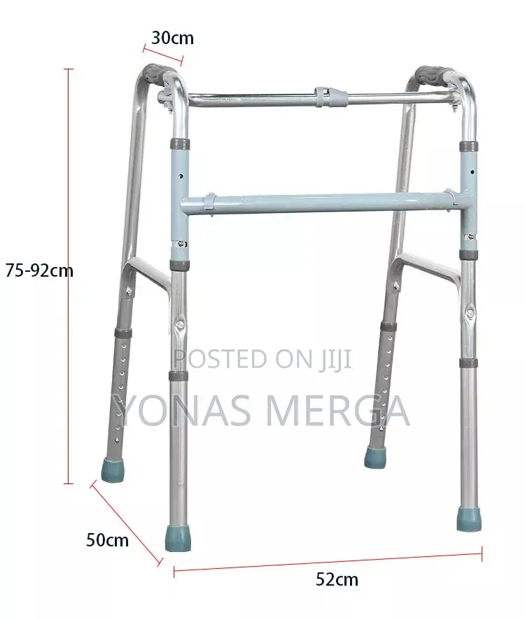 Aluminium Folding Zimmer Frame包疚Material: Sturdy Without Wheel