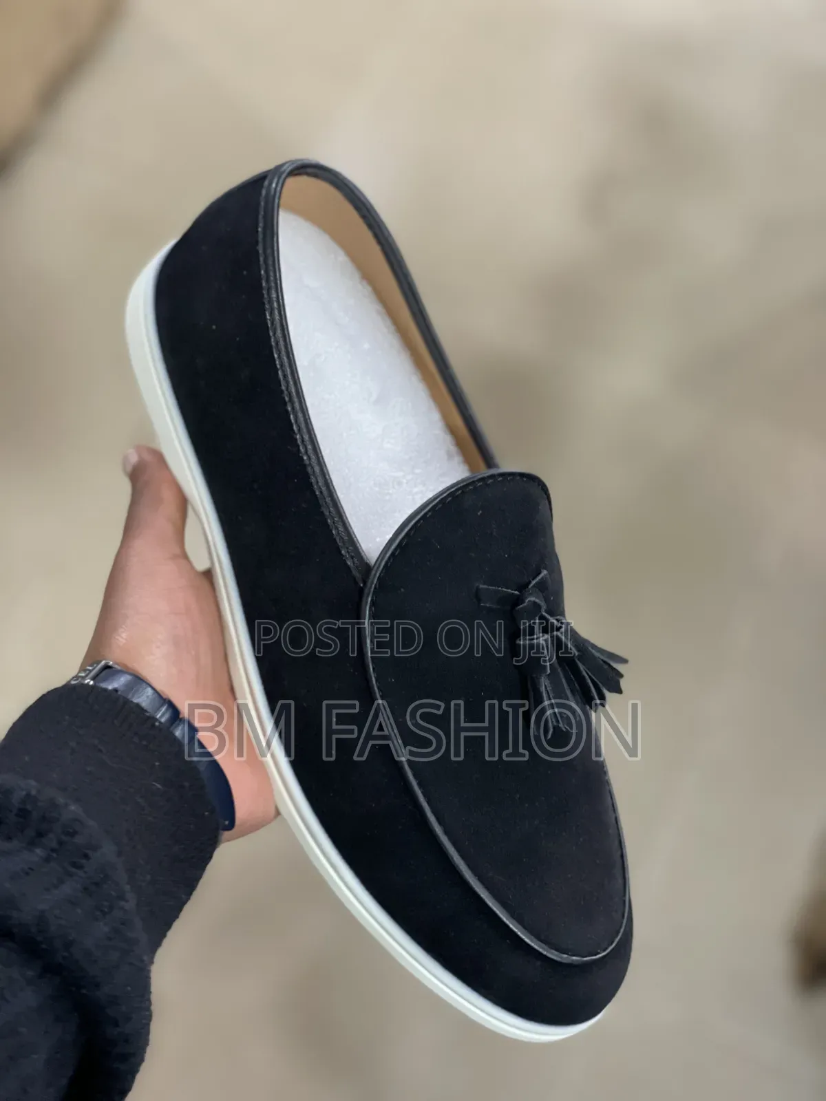 Bold Black Sleep-on Loafers