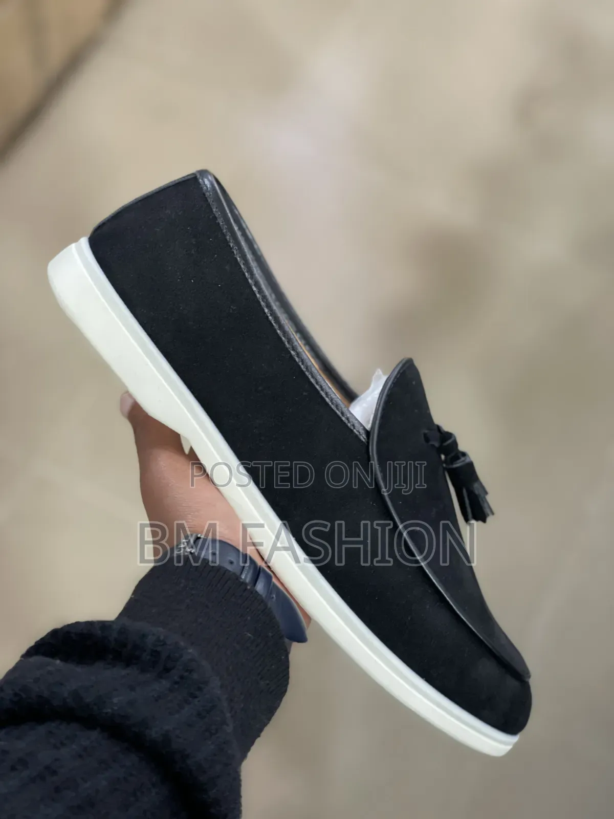 Bold Black Sleep-on Loafers