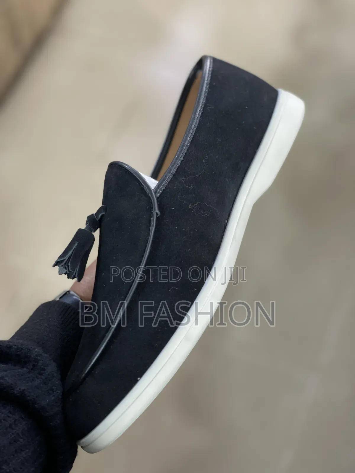 Bold Black Sleep-on Loafers