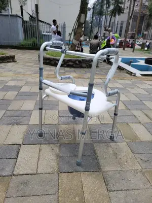 Toilet chair其蛋Bathroom Aids三Elongated Folding Commode Chair