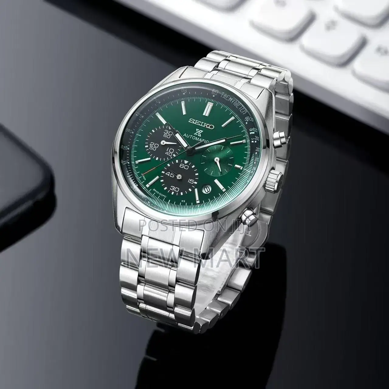Silver Seiko Chronograph Watch