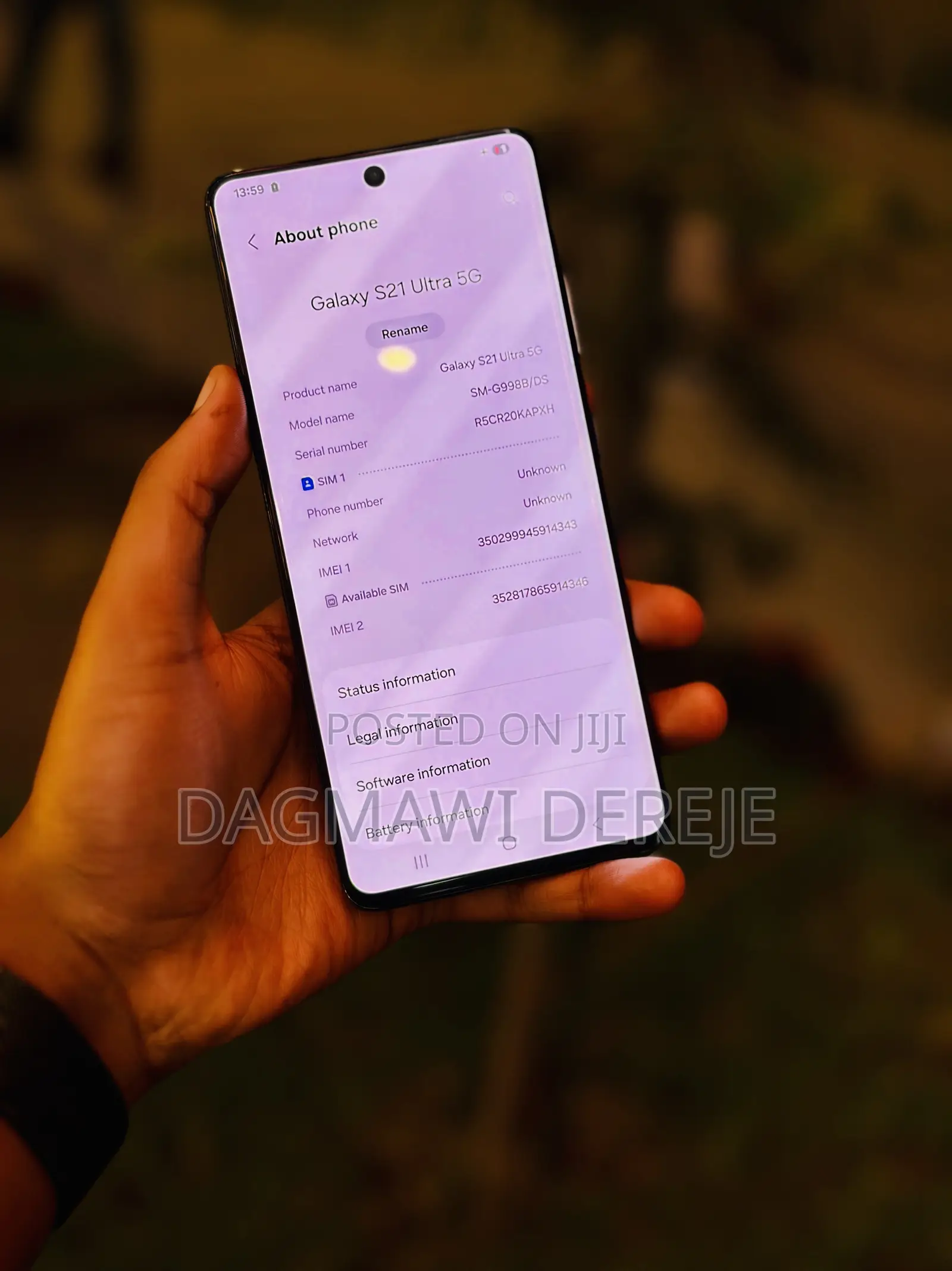 New Samsung Galaxy S21 Ultra 5G 256 GB Black